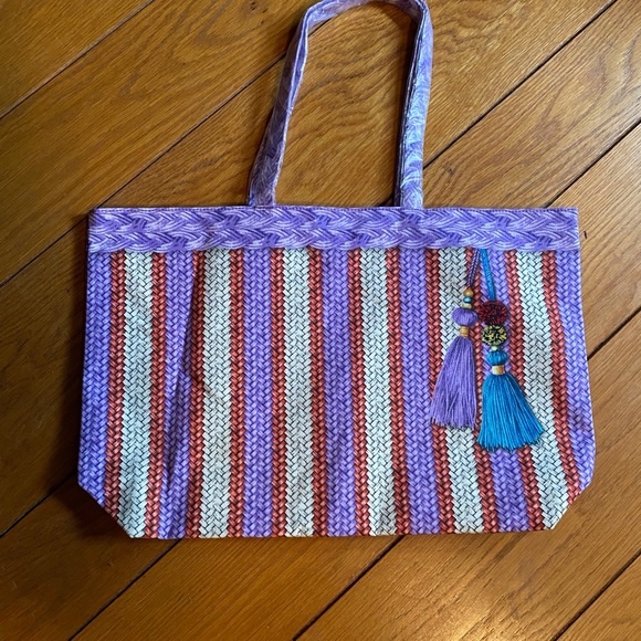 Estee Lauder Handbags - NWOT Estée Lauder Purple /Orange / Tan Tote